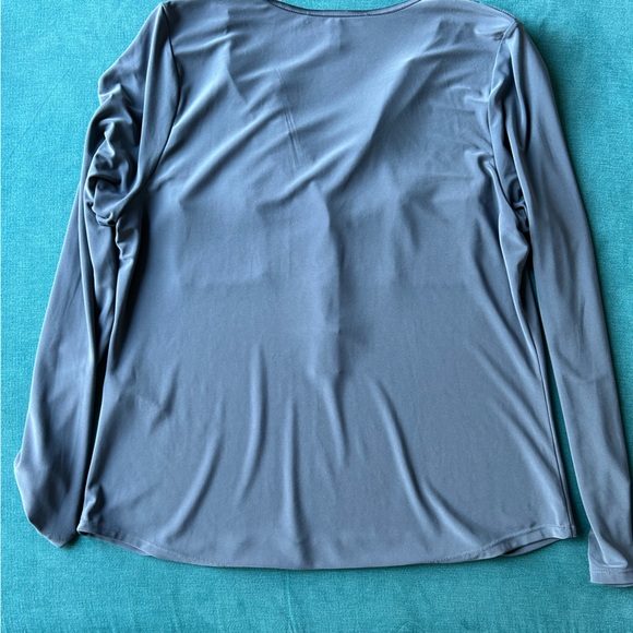 White House Black Market Long Sleeved Blouse Size Large - Picture 7 of 9